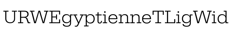 URWEgyptienneTLigWid Font Image