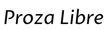 Proza Libre Font Image