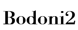 Bodoni2 Font Image