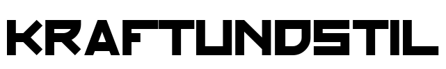 KraftUndStil Font Image
