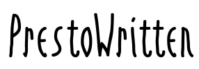 PrestoWritten Font Image