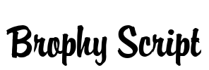 Brophy Script Font Image