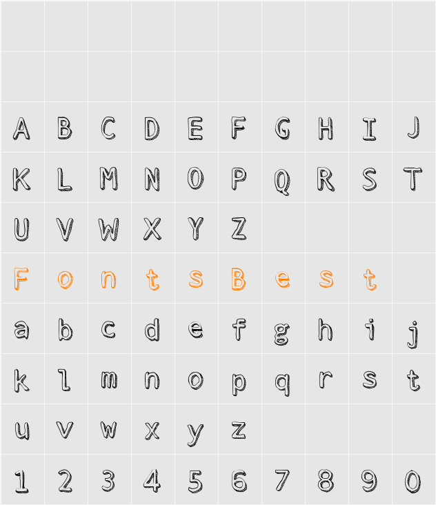 Stroke Dimension Character Map