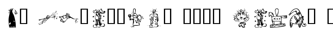 KR Christmas 2002 Dings 2 Font Image