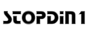 StopDIn1 Font Image