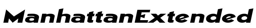 ManhattanExtended Font Image
