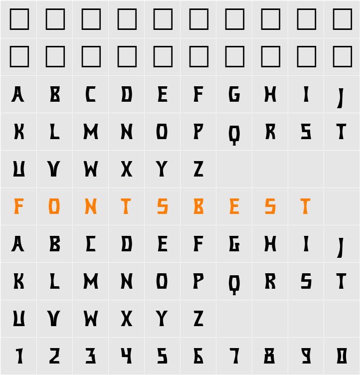 Despot Character Map