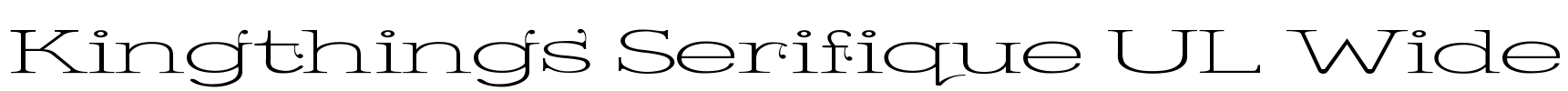 Kingthings Serifique UL Wide
