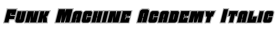 Funk Machine Academy Italic