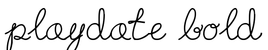 Playdate Bold Font Image