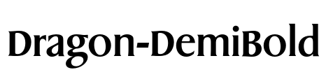 Dragon-DemiBold Font Image