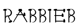 RABBIEB Font Image