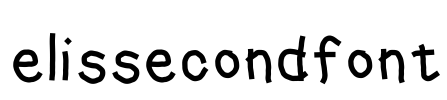 elissecondfont Font Image