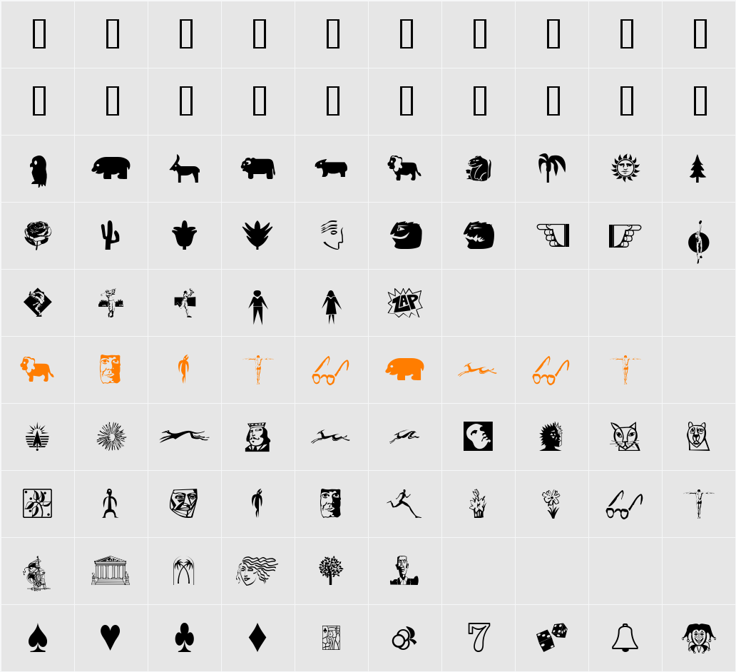 Studio EArt Character Map