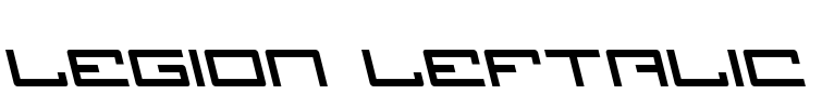 Legion Leftalic Font Image