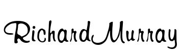 RichardMurray Font Image