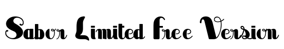 Sabor Limited Free Version Font Image