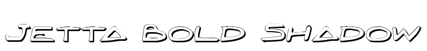 Jetta Bold Shadow Font Image