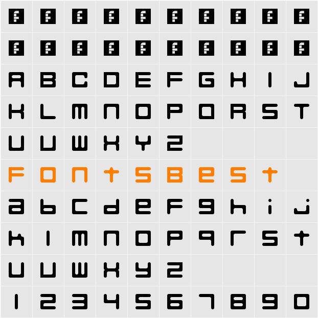 Nine Network logo font v2 Character Map