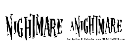 Nightmare 5 Font Image