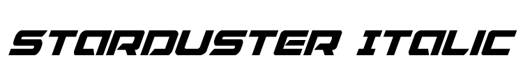 Starduster Italic Font Image