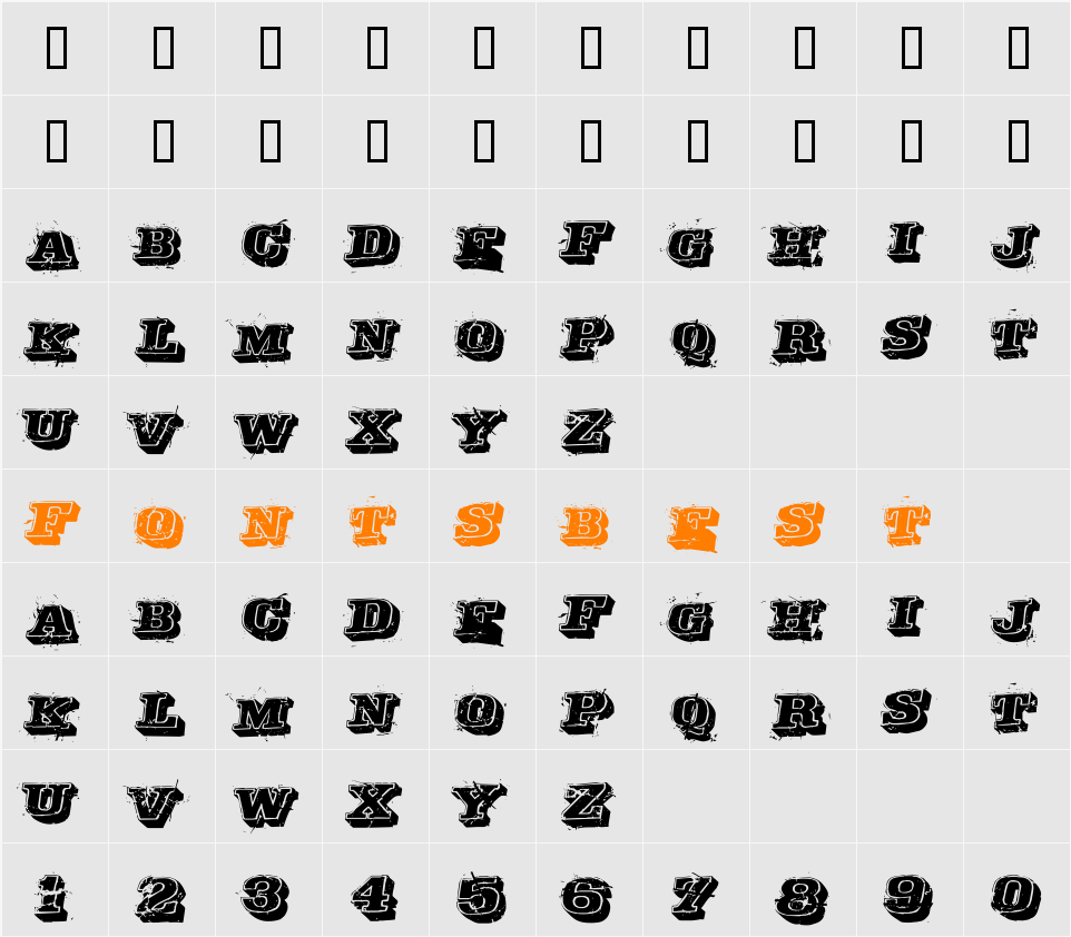 Depraved Character Map