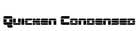 Quicken Condensed Font Image