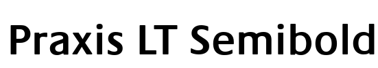 Praxis LT Semibold Font Image