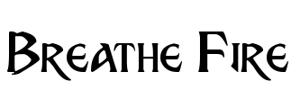 Breathe Fire Font Image