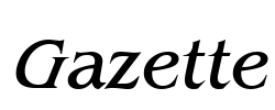 Gazette Font Image