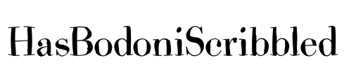 HasBodoniScribbled Font Image
