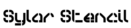 Sylar Stencil Font Image