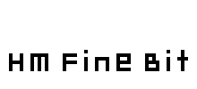 HM Fine Bit Font Image