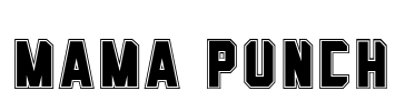 Mama Punch Font Image