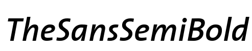 TheSansSemiBold Font Image