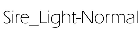 Sire_Light-Normal Font Image