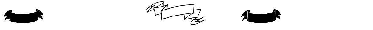 Black & White Banners Font Image
