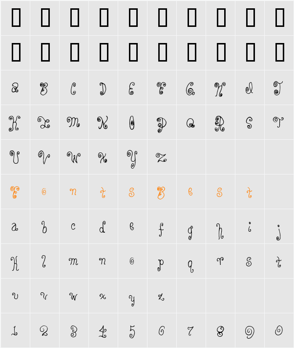 Yarn Sale Character Map