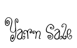 Yarn Sale Font Image