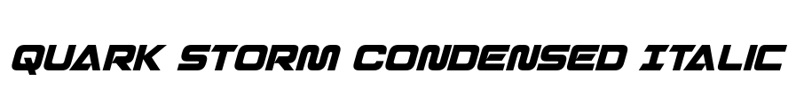 Quark Storm Condensed Italic