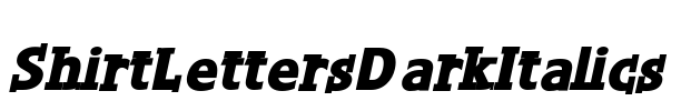 ShirtLettersDarkItalics