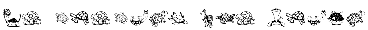 KR Turtles For Julie Font Image