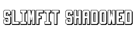 Slimfit Shadowed Font Image