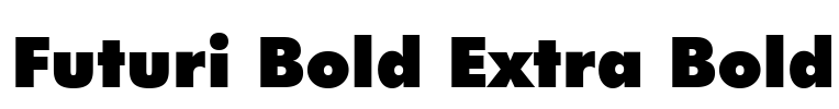 Futuri Bold Extra Bold