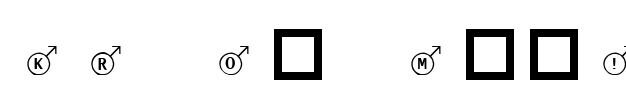 KR Oh Man! Font Image