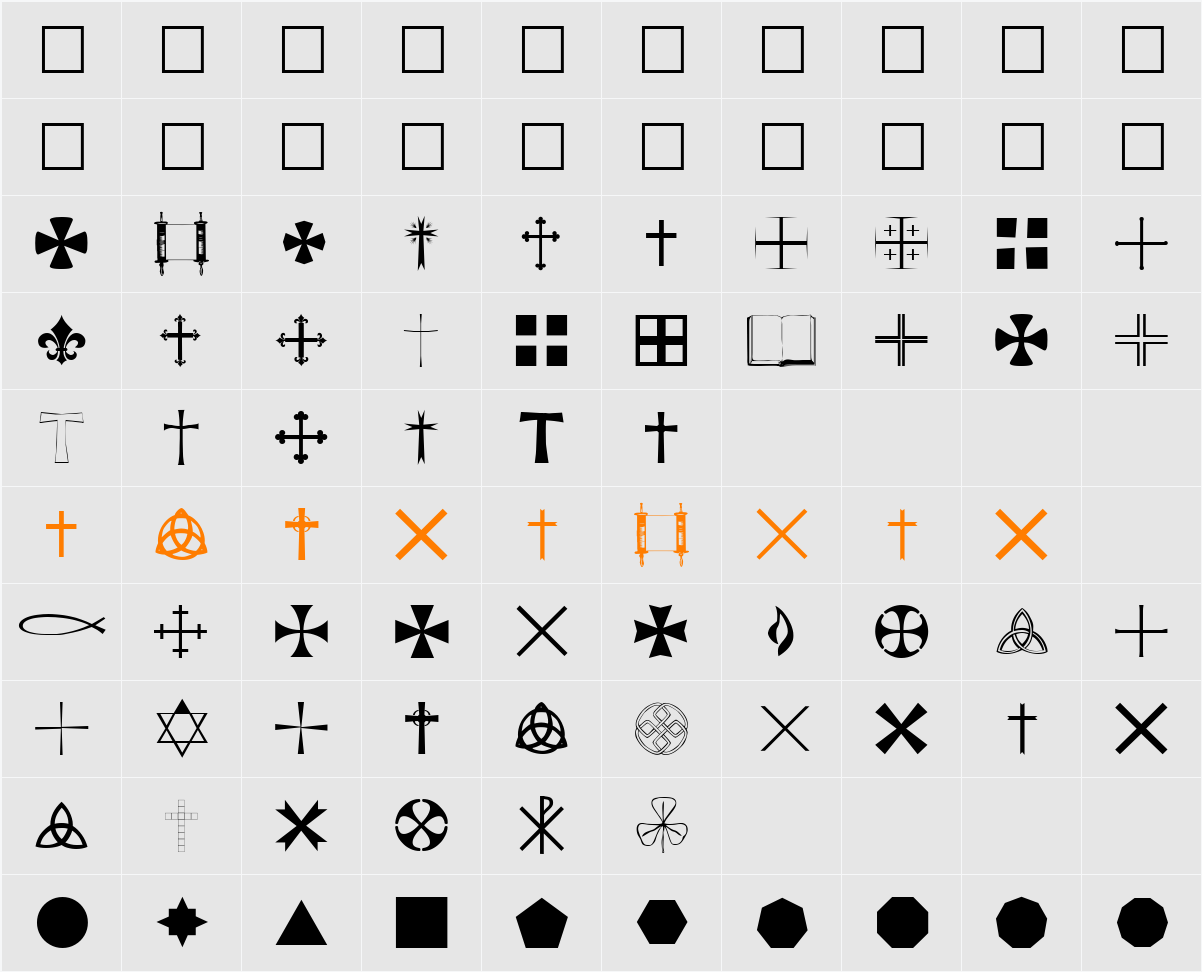 Little Character Map