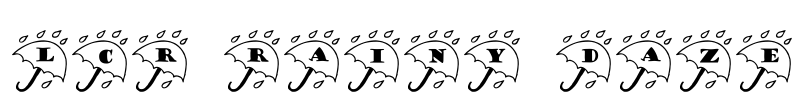LCR Rainy Daze Font Image
