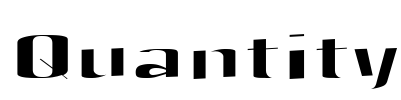 Quantity Font Image