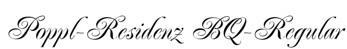 Poppl-Residenz BQ-Regular Font Image