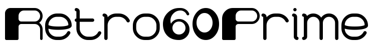 Retro60Prime Font Image